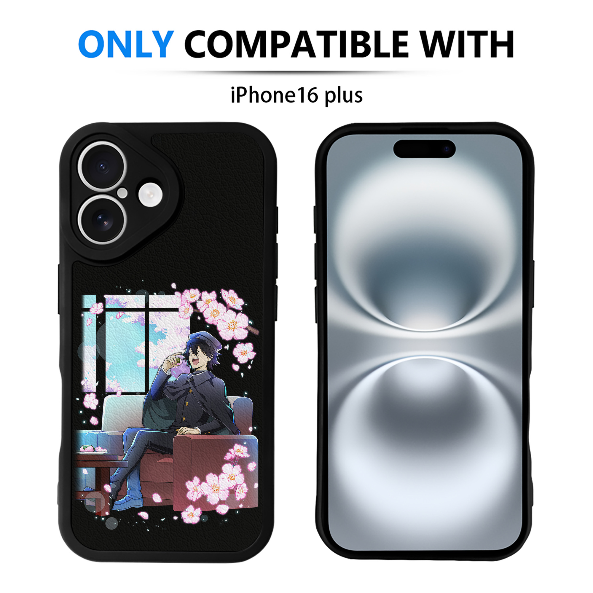 （画像用） 文豪ストレイドッグス Bungo Stray Dogs 【iPhone 16シリーズ対応】シリコンスマホケース（レザー調） 材質：シリコン